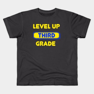 Level Up, Third Grade Kids T-Shirt